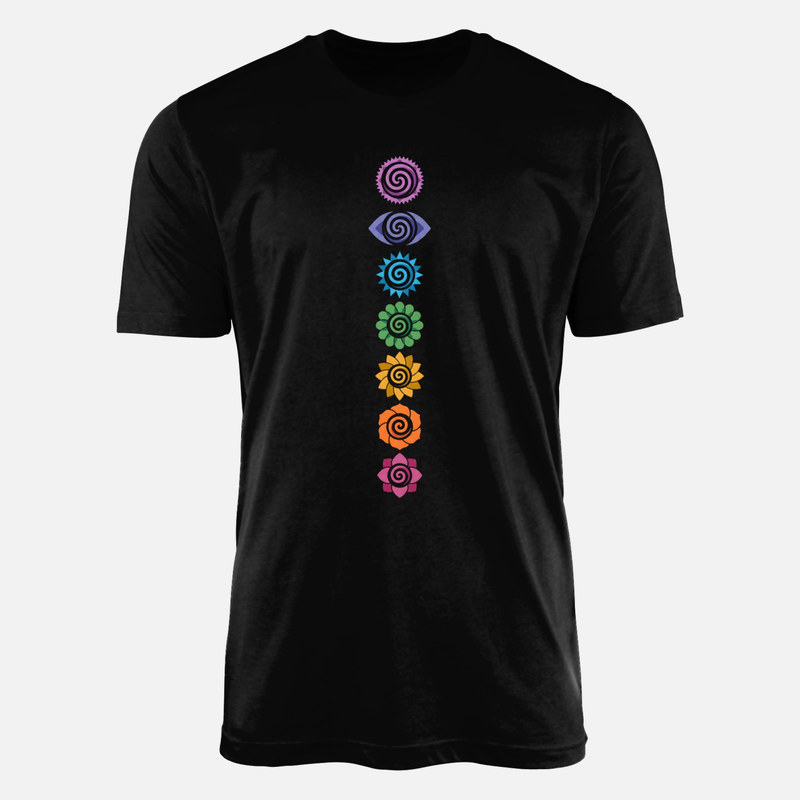 T-shirts: Seven Spiral Chakras