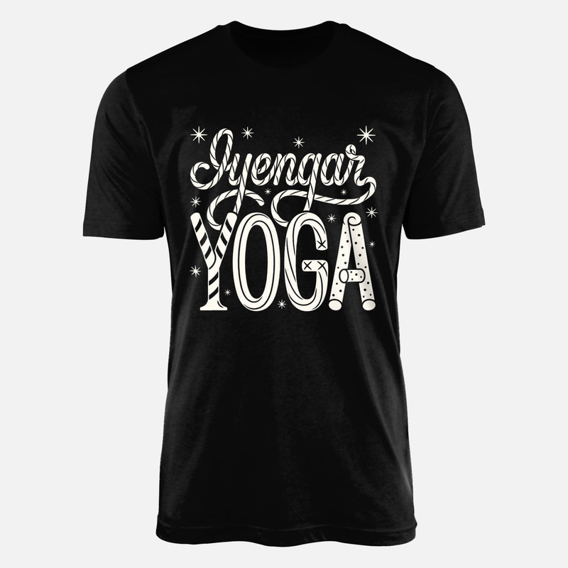 T-shirts: Iyengar Yoga Christmas Candy Cane