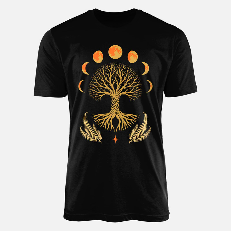 T-shirts: Tree of Life and Moon Phases