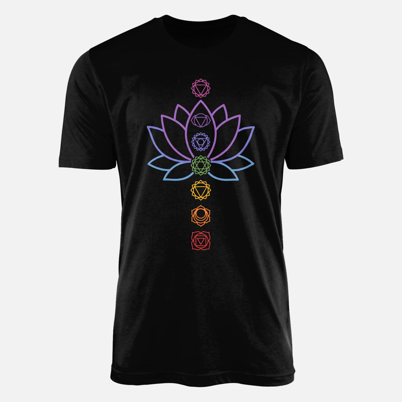 T-shirts: Lotus Flower and Seven Chakras