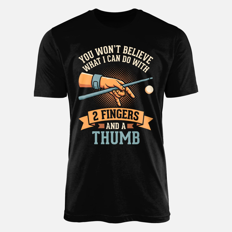 T-shirts: 2 Fingers and a Thumb Pool Bridge