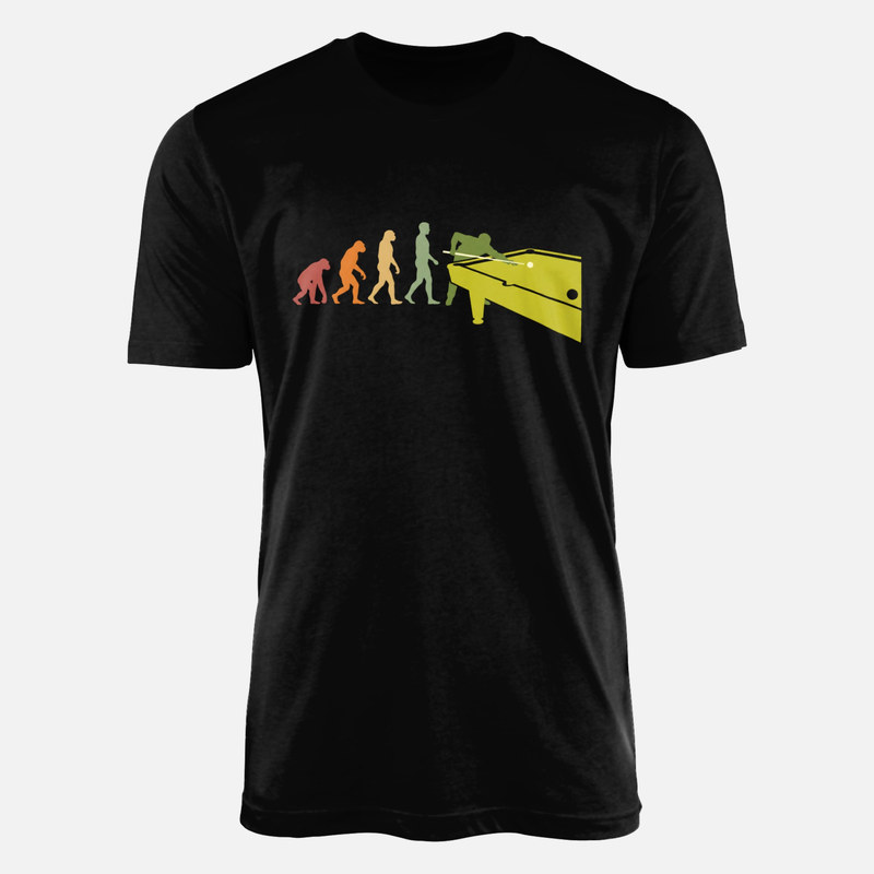 T-shirts: Evolution of Billiards Player