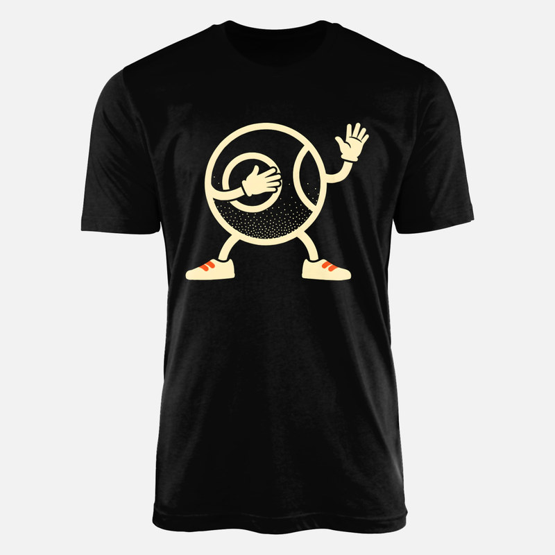 T-shirts: Retro Waving Tennis Ball Cartoon