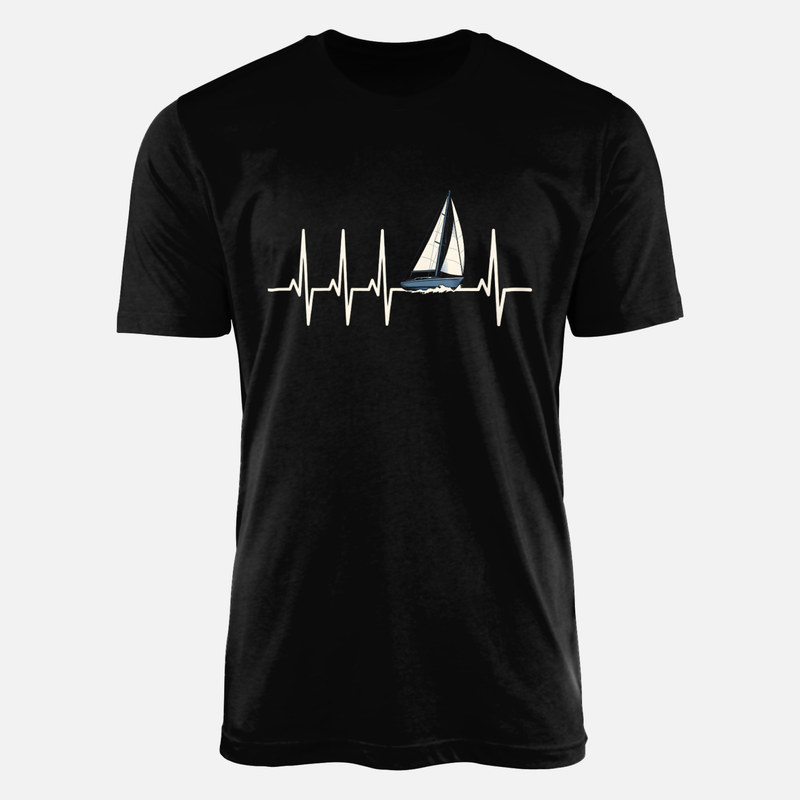 T-shirts: Sailboat Heartbeat Lifeline