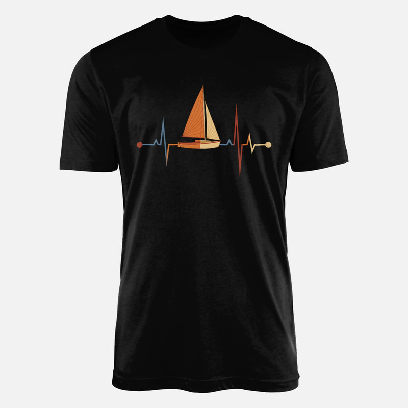 T-shirts: Sailboat Pulse Line