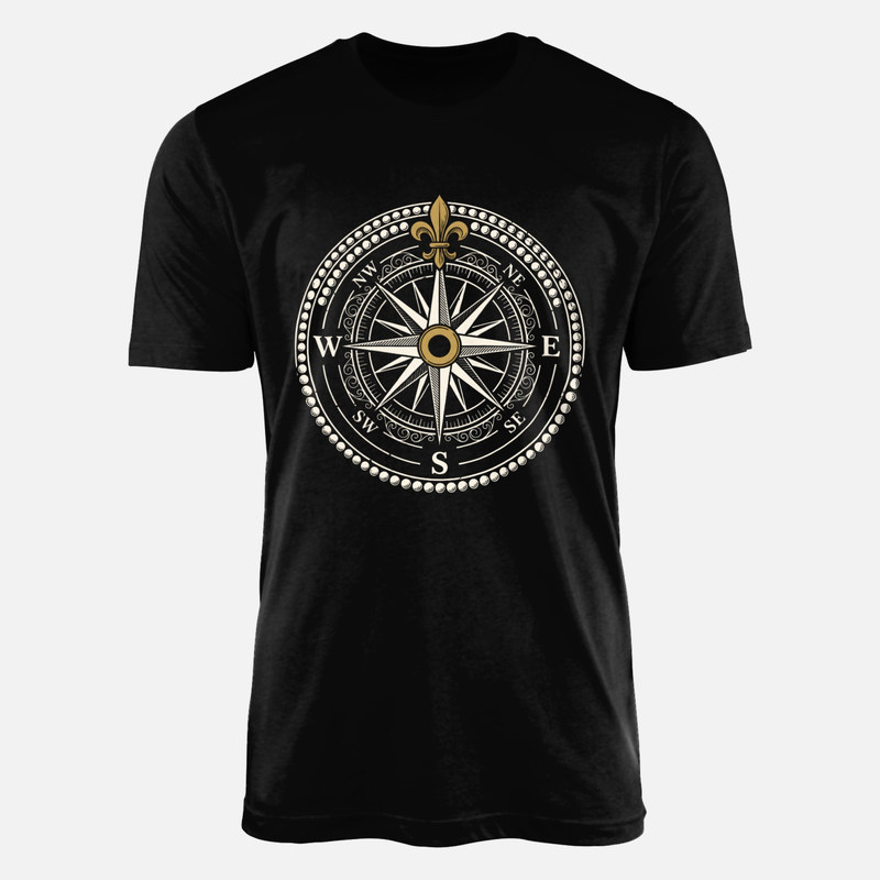 T-shirts: Vintage Nautical Compass Rose