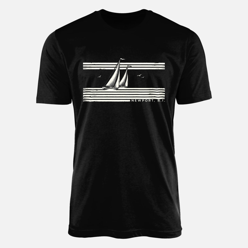 T-shirts: Newport, R.I. Retro Sailboats