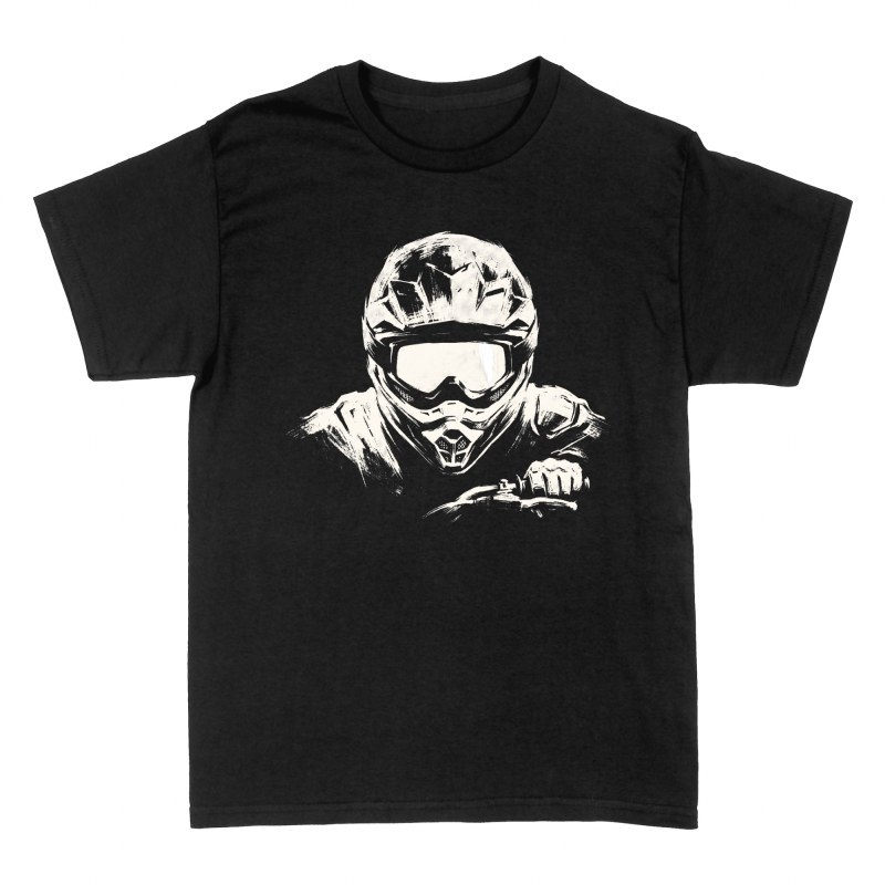 T-shirts: Motocross Rider on Handlebars