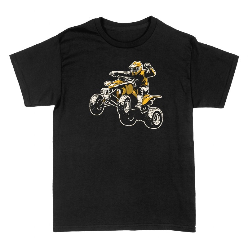 T-shirts: Jumping Quad Rider Celebrating