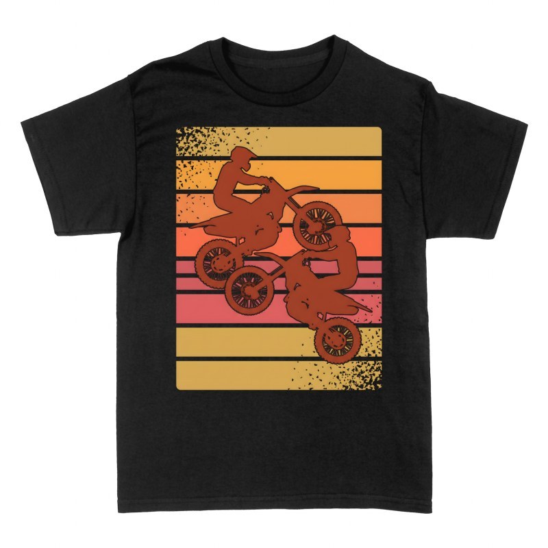 T-shirts: Retro Sunset Motocross Riders
