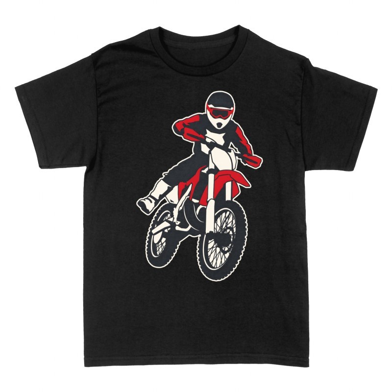 T-shirts: Jumping Motocross Rider