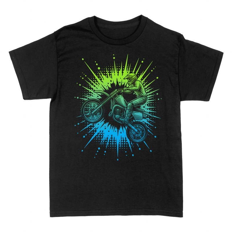 T-shirts: Motocross Jump Splatter