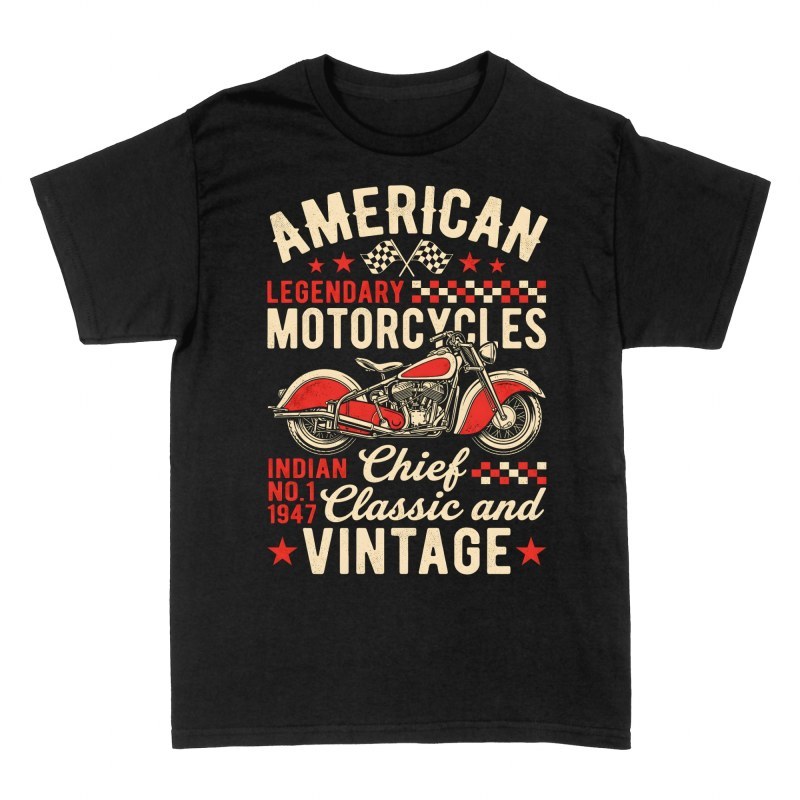 T-shirts: American Legendary Motorcycles 1947