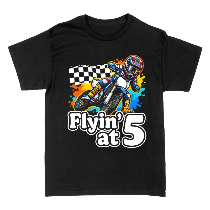 T-shirts: Flyin' at 5 Kids Motocross