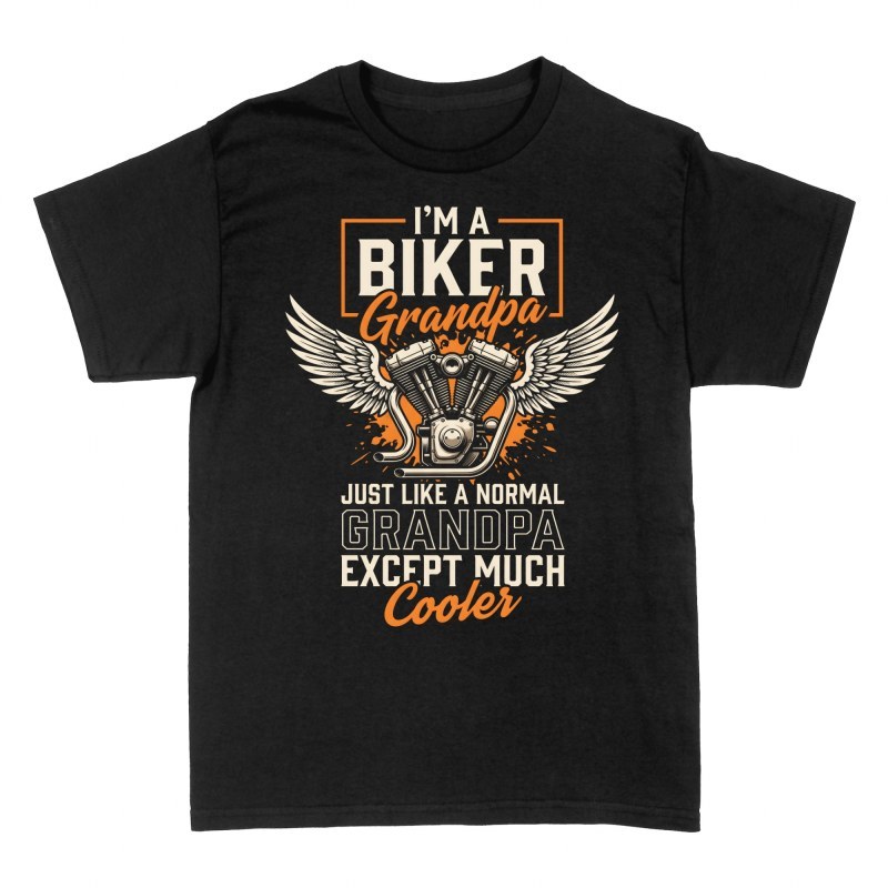 T-shirts: Biker Grandpa Cooler Winged Engine