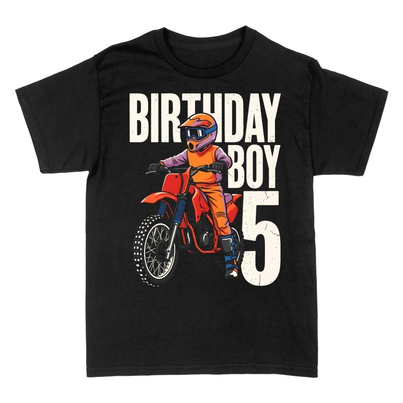T-shirts: Birthday Boy 5 Motocross