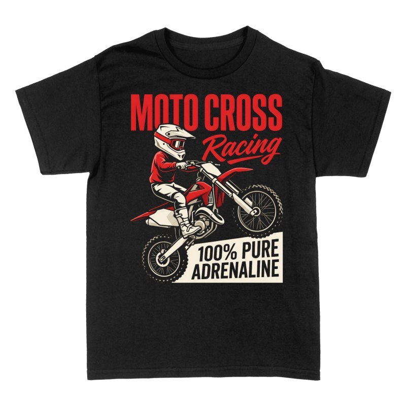 T-shirts: Moto Cross Racing Pure Adrenaline Jump