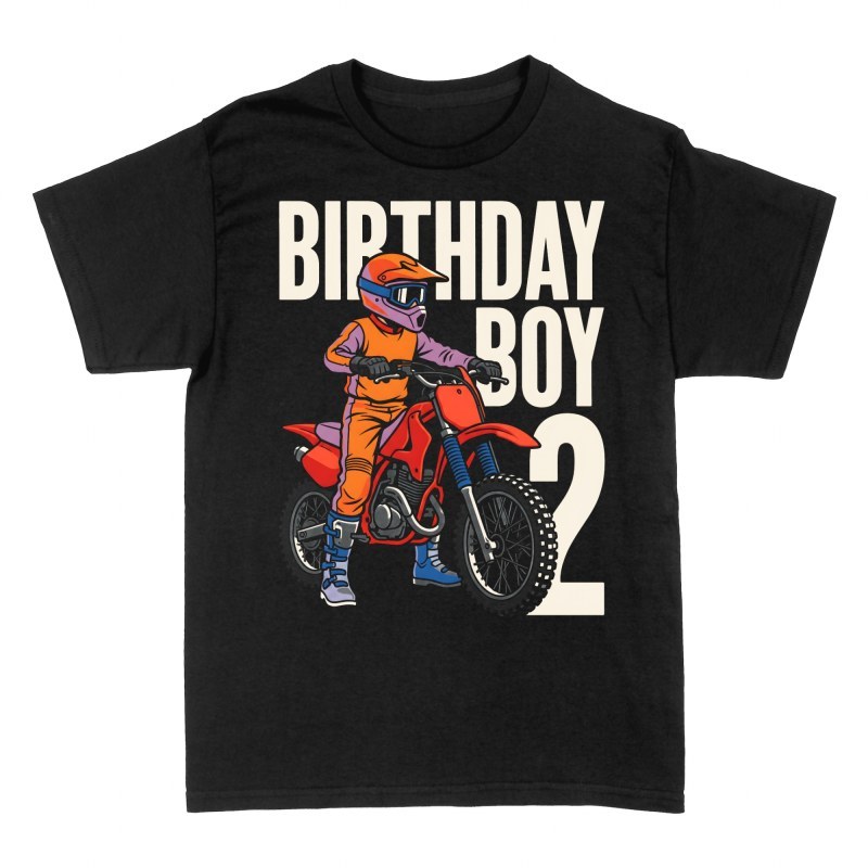 T-shirts: Birthday Boy 2 Motocross Kid
