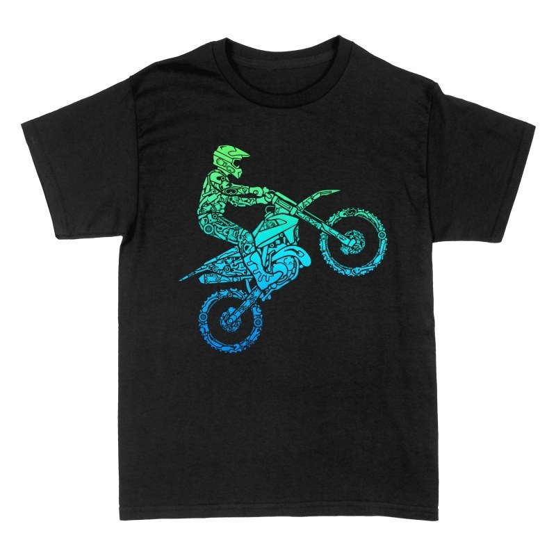 T-shirts: Motocross Rider Mechanic Tools Silhouette