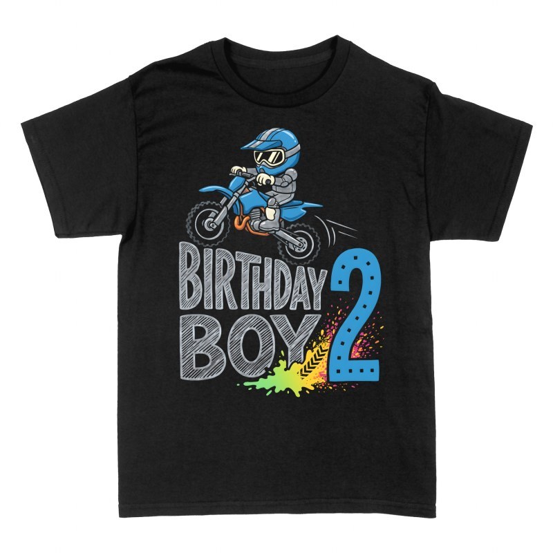 T-shirts: Birthday Boy 2 Motocross Rider