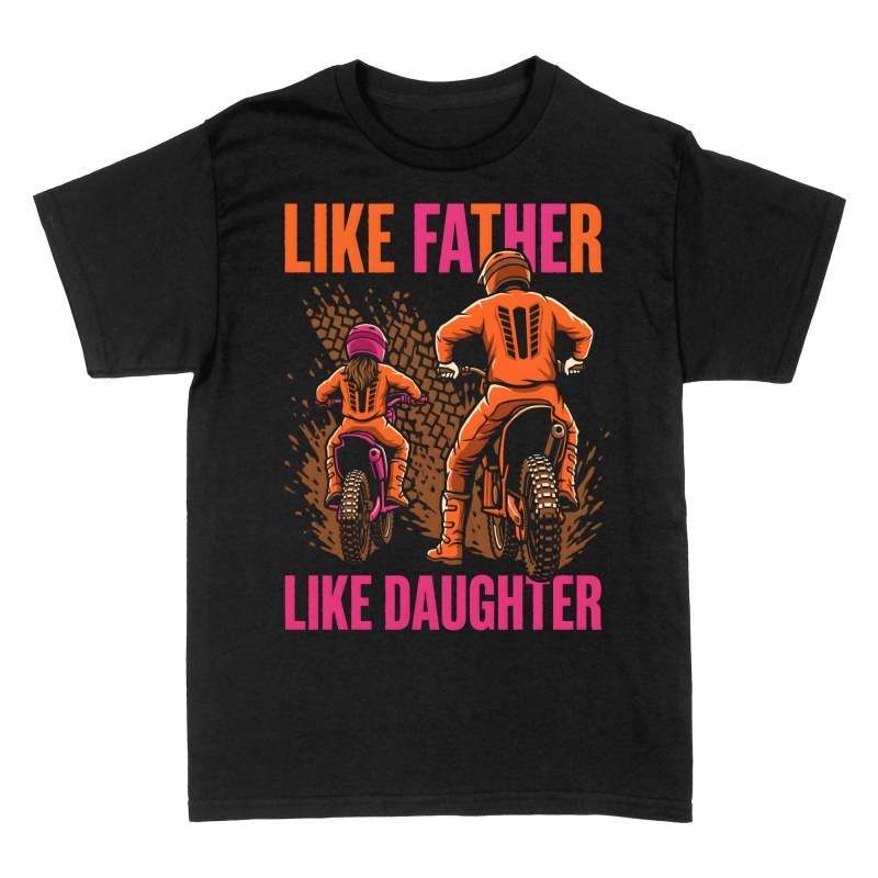 T-shirts: Like Father Like Daughter Motocross