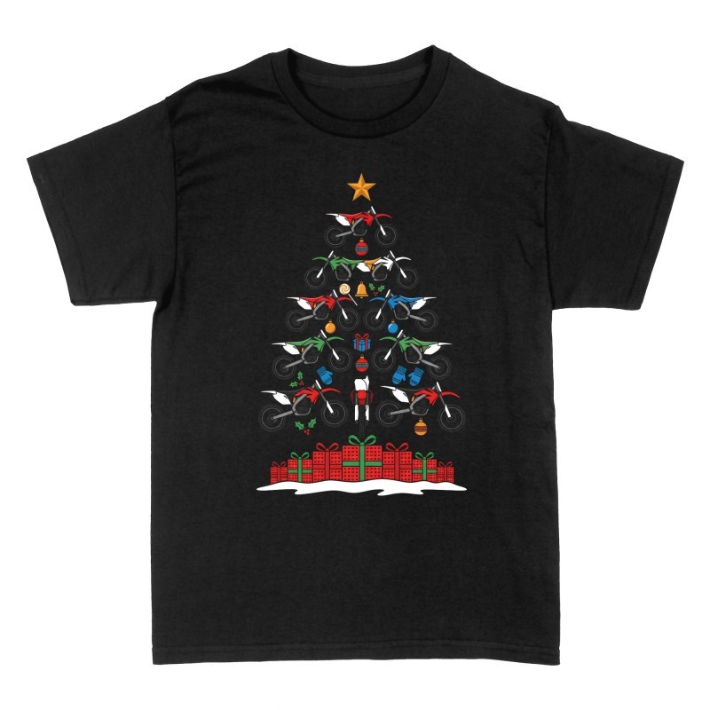 T-shirts: Motocross Christmas Tree