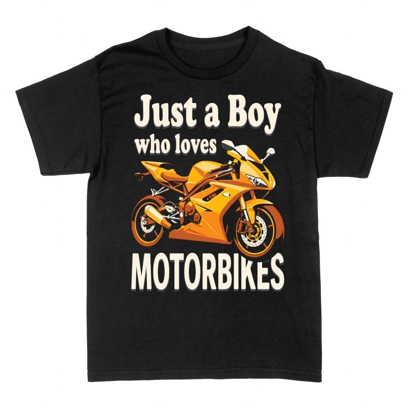T-shirts: Just a Boy Who Loves Motorbikes