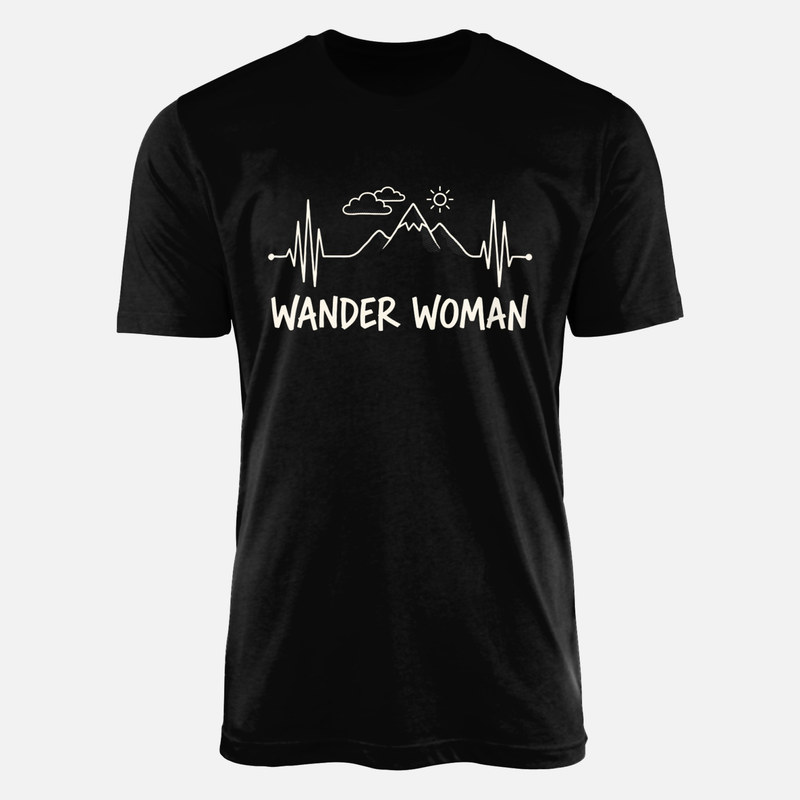T-shirts: Wander Woman Mountain Heartbeat