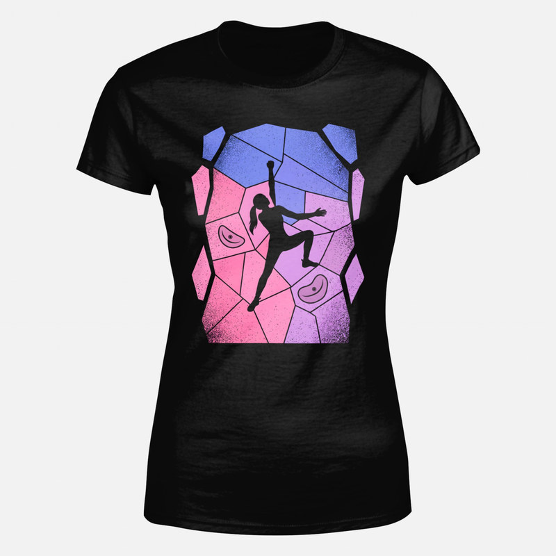 T-shirts: Bouldering Woman Silhouette