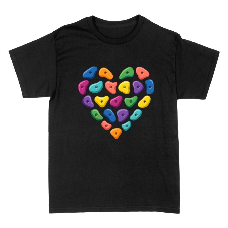 T-shirts: Climbing Holds Heart