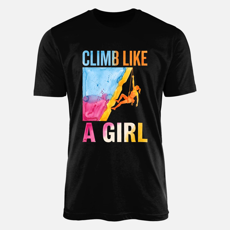 T-shirts: Climb Like a Girl Watercolor