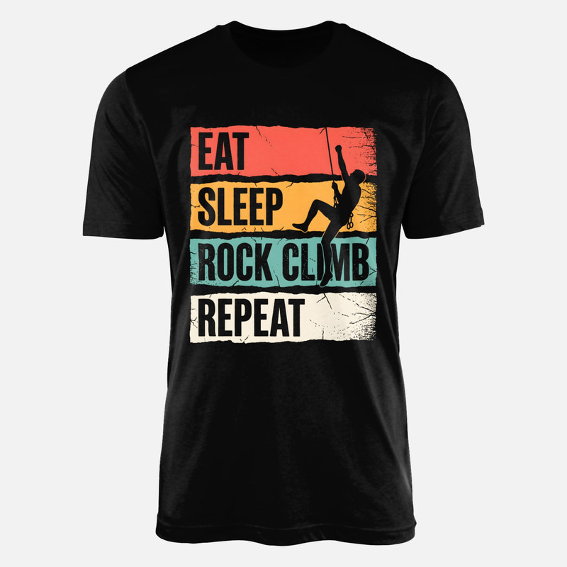 T-shirts: Eat Sleep Rock Climb Repeat