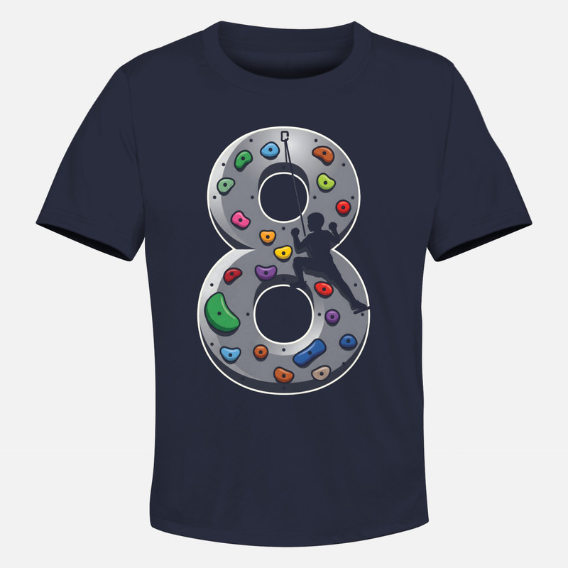 T-shirts: Kids Climbing Wall Number 8