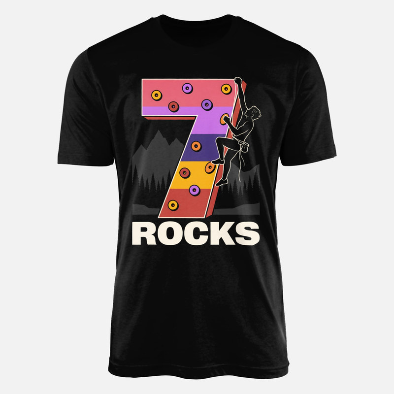 T-shirts: 7 Rocks Climbing Birthday