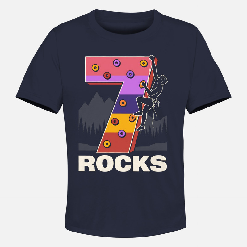 T-shirts: 7 Rocks Climbing Birthday