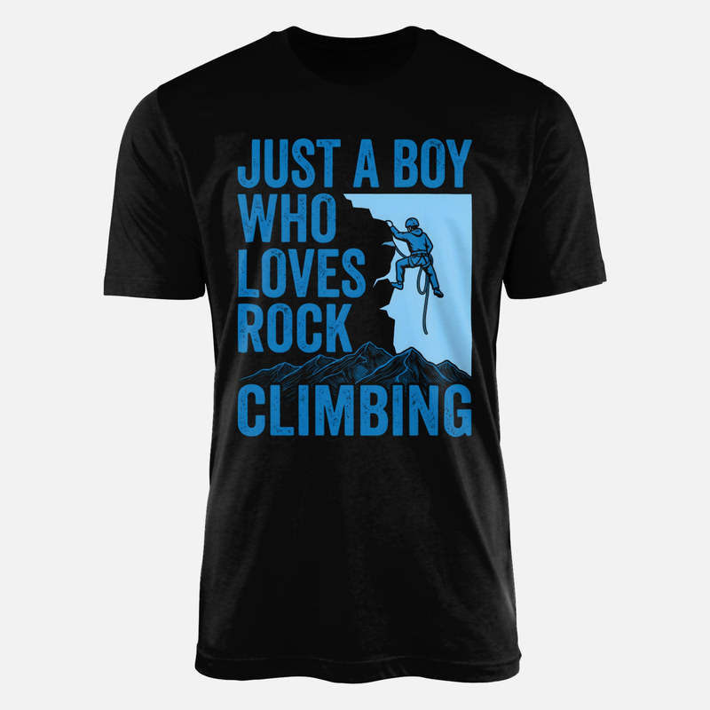T-shirts: Just A Boy Who Loves Rock Climbing