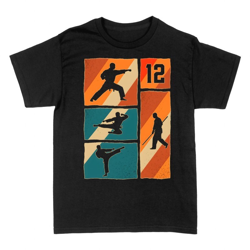 T-shirts: Retro 12th Birthday Karate Fighter