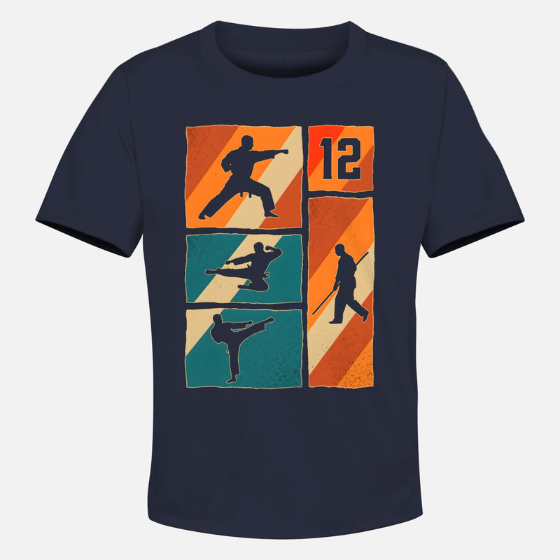 T-shirts: Retro 12th Birthday Karate Fighter