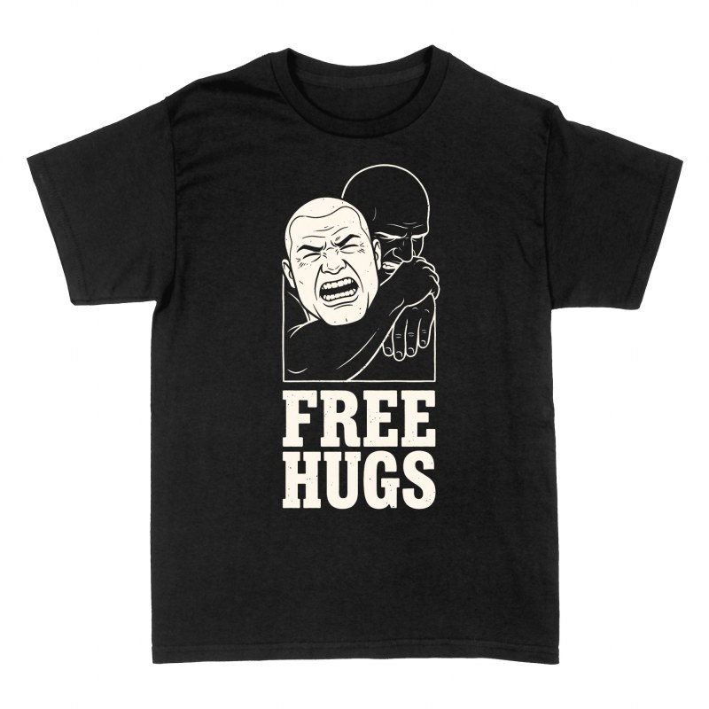 T-shirts: Free Hugs BJJ Choke