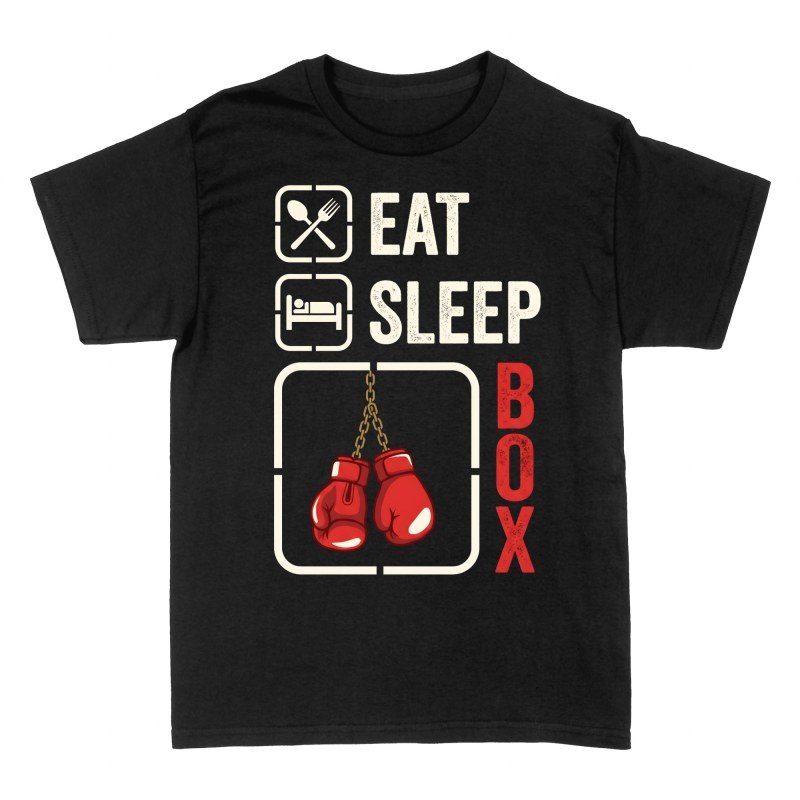 T-shirts: Eat Sleep Box