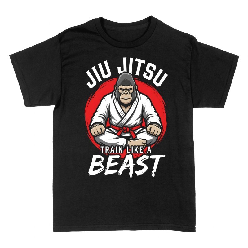 T-shirts: Jiu Jitsu Train Like a Beast Gorilla
