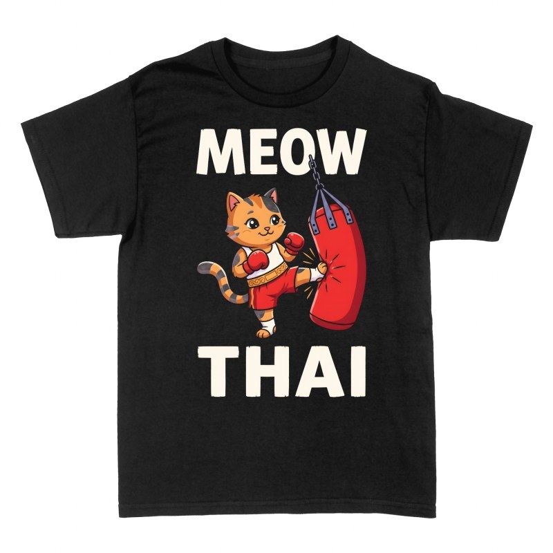 T-shirts: Meow Thai Boxing Cat