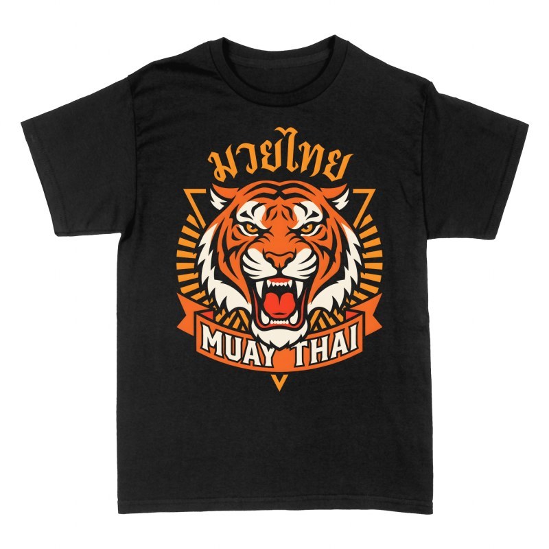 T-shirts: Muay Thai Roaring Tiger Emblem