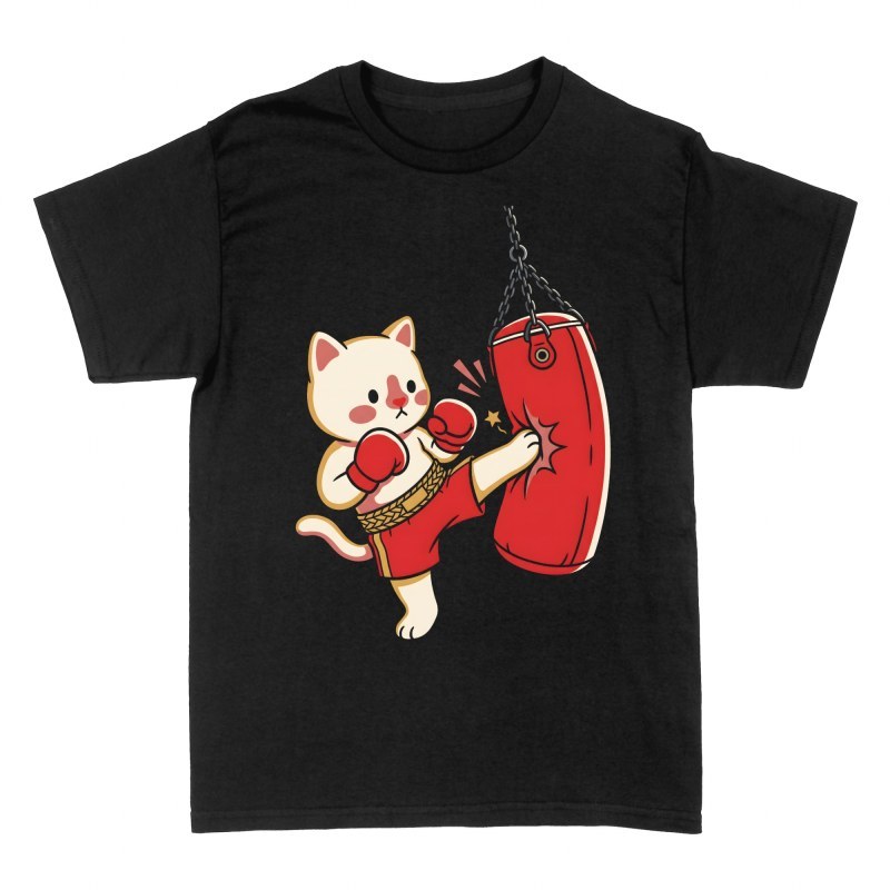 T-shirts: Kicking Boxer Cat