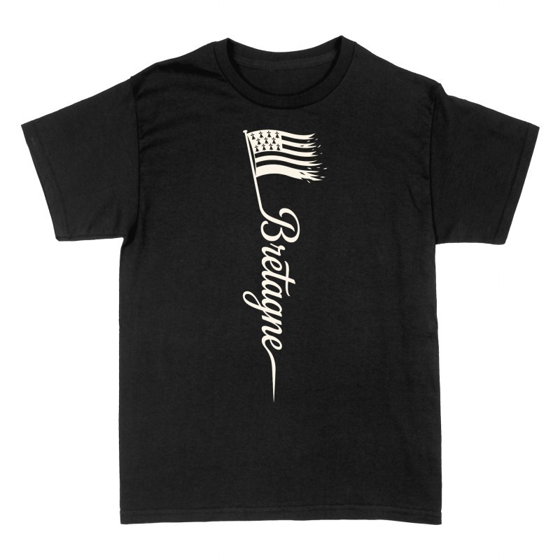 T-shirts: Brittany Ripped Flag Bretagne
