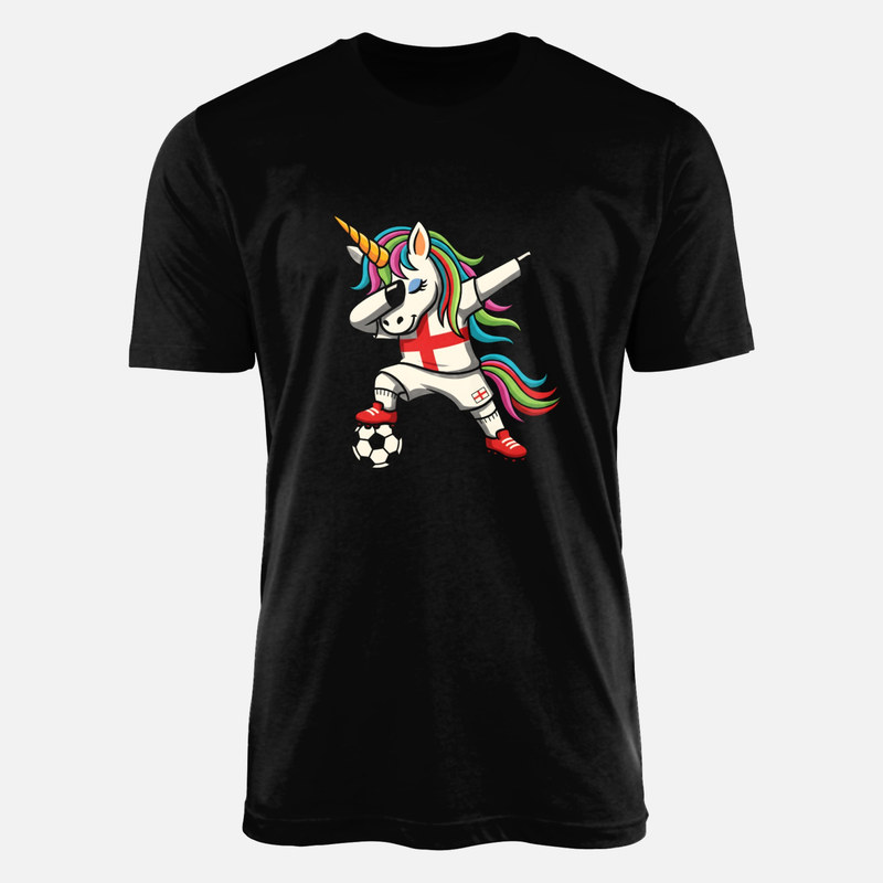 T-shirts: Dabbing England Soccer Unicorn
