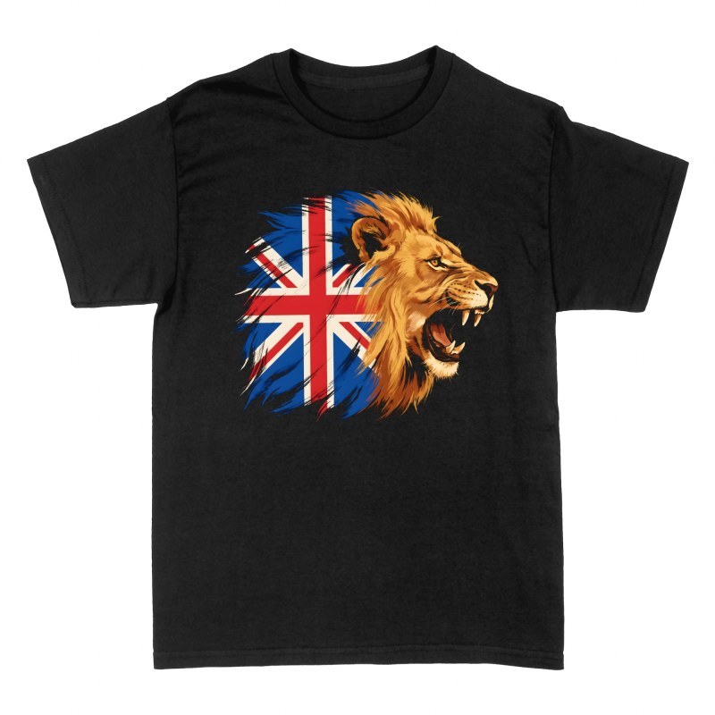 T-shirts: British Lion with Union Jack Flag