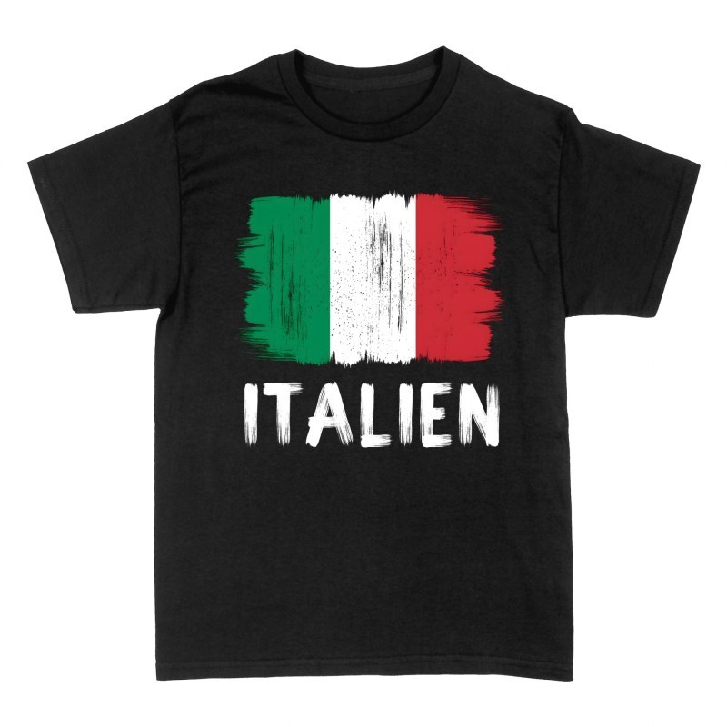 T-shirts: Italy Grunge Brush Stroke Flag