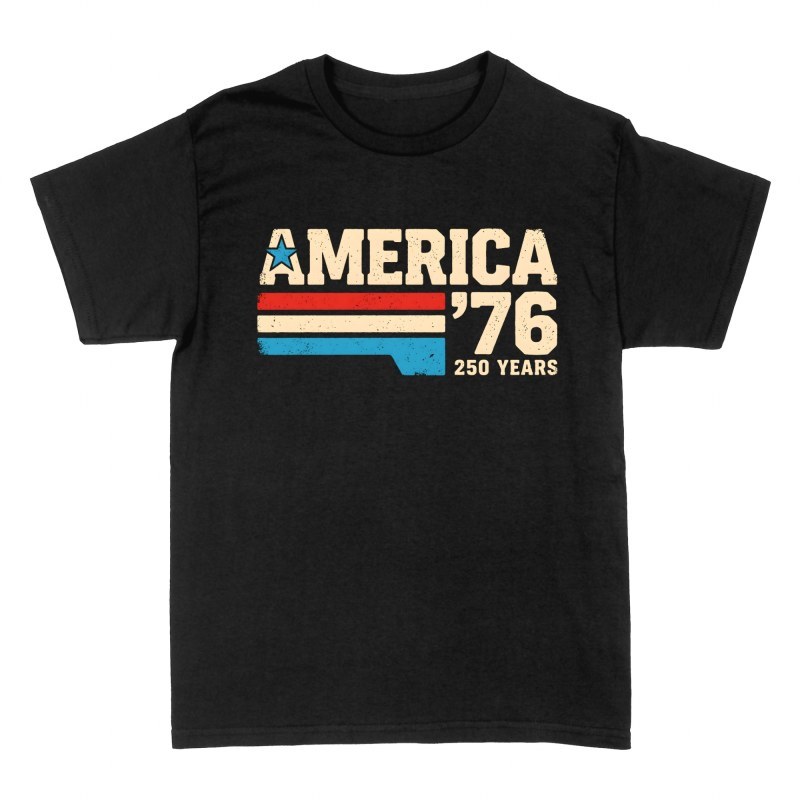 T-shirts: America '76 250 Years Retro Stripes