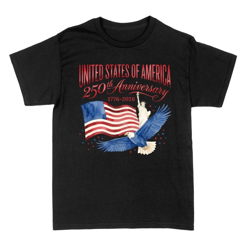 T-shirts: Vintage USA Flag Emblem